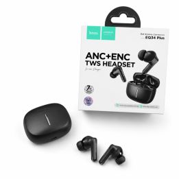 HOCO EQ34 Plus ANC ENC TWS Wireless Earbuds Bluetooth 5.4 Black