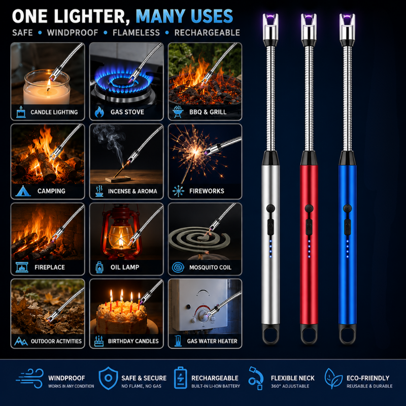 USB Plasma Electric Lighter Rechargeable Windproof Flameless Arc Lighter | WishNGetBD