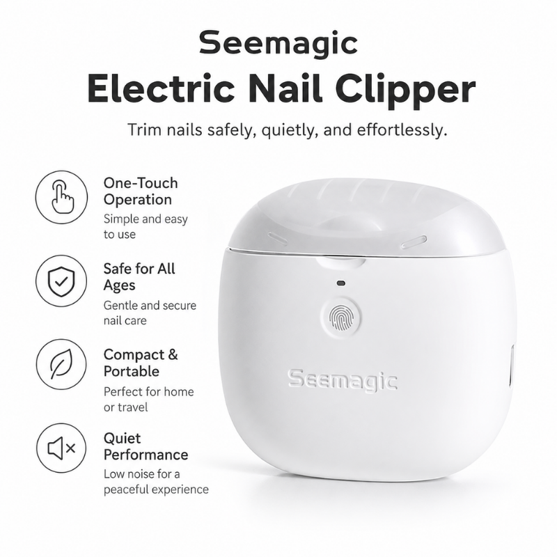 Seemagic Electric Nail Clipper Pro SMNC01 Price in Bangladesh | Smart Automatic Nail Trimmer – WishNGet BD